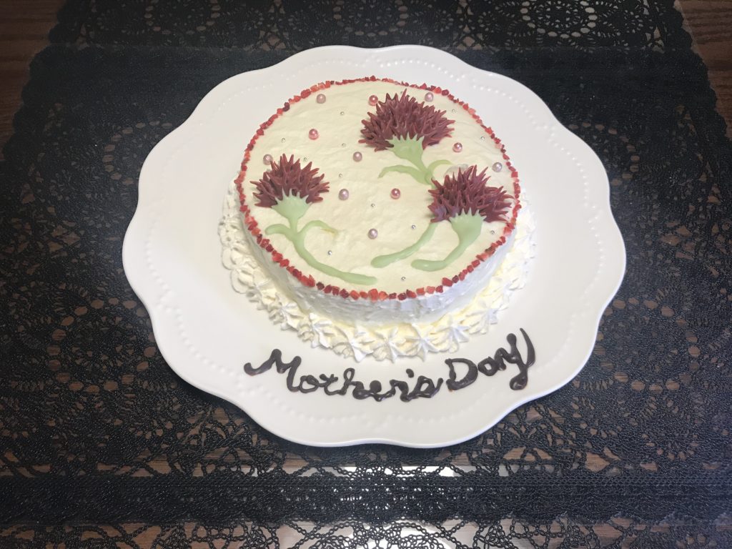 母の日 カーネーションケーキ