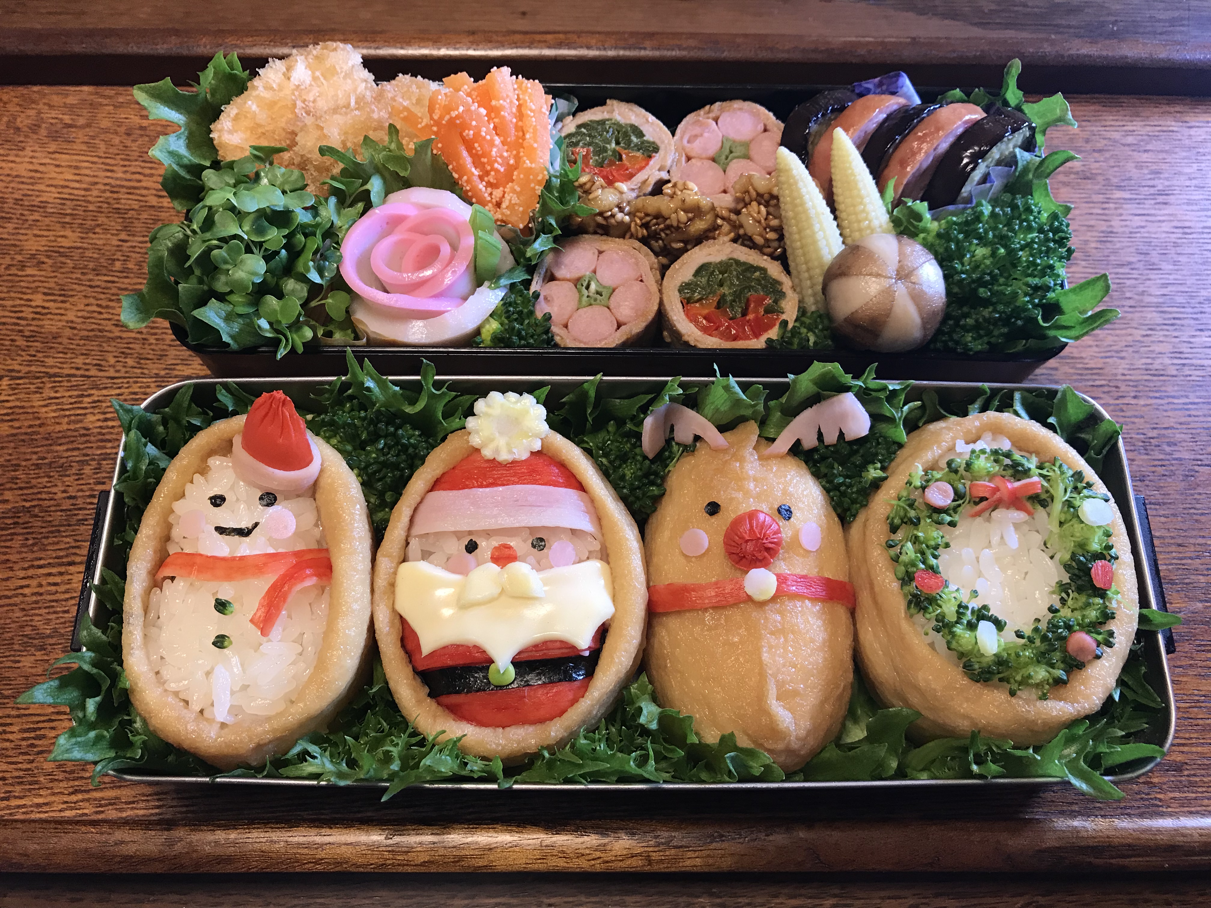 お弁当 クリスマスおいなりさん